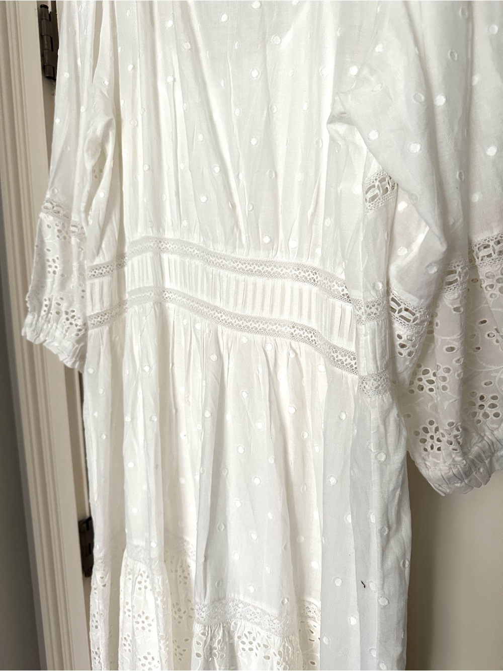 NWT Vineyard Vines White Eyelet Tiered Maxi Dress - Picture 10 of 13